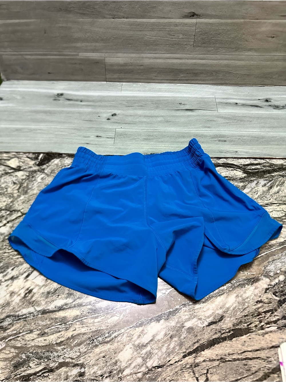 lululemon athletica Women's Electric Blue Athletic Shorts size 6 - Picture 4 of 11